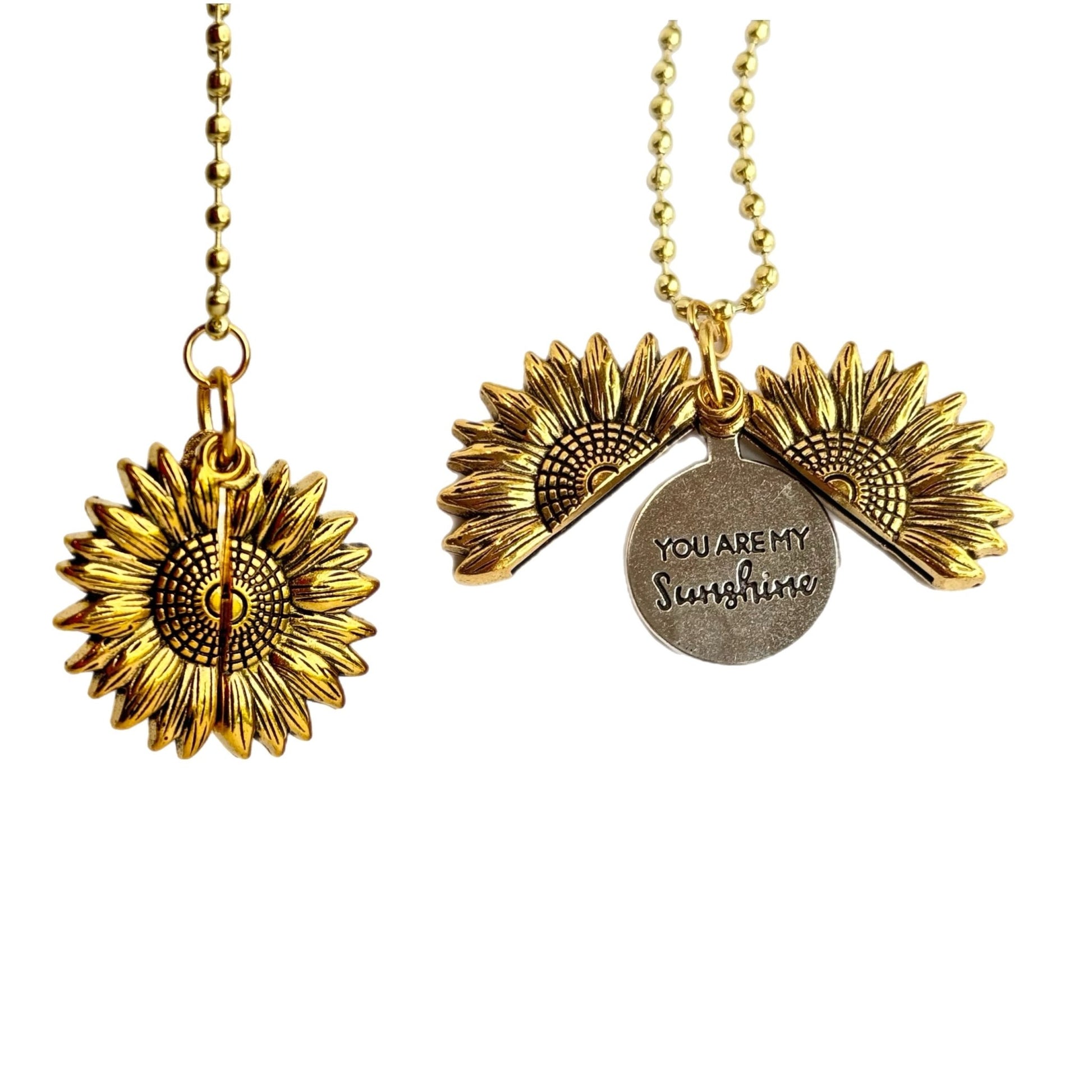 SUNFLOWER MESSAGE Charm - Tumbler Handle Charm - The Nifty Little Finds - Charm - The Nifty Little Finds