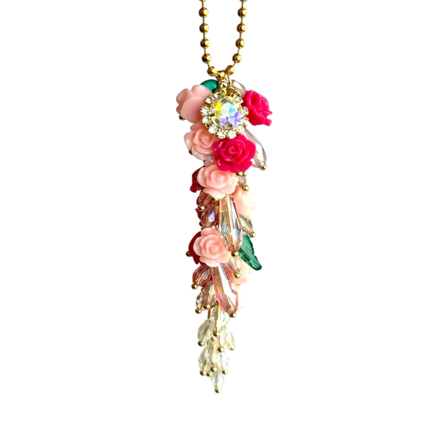 CASCADING FLORAL - Tumbler Handle Charm - The Nifty Little Finds - Charm - The Nifty Little Finds