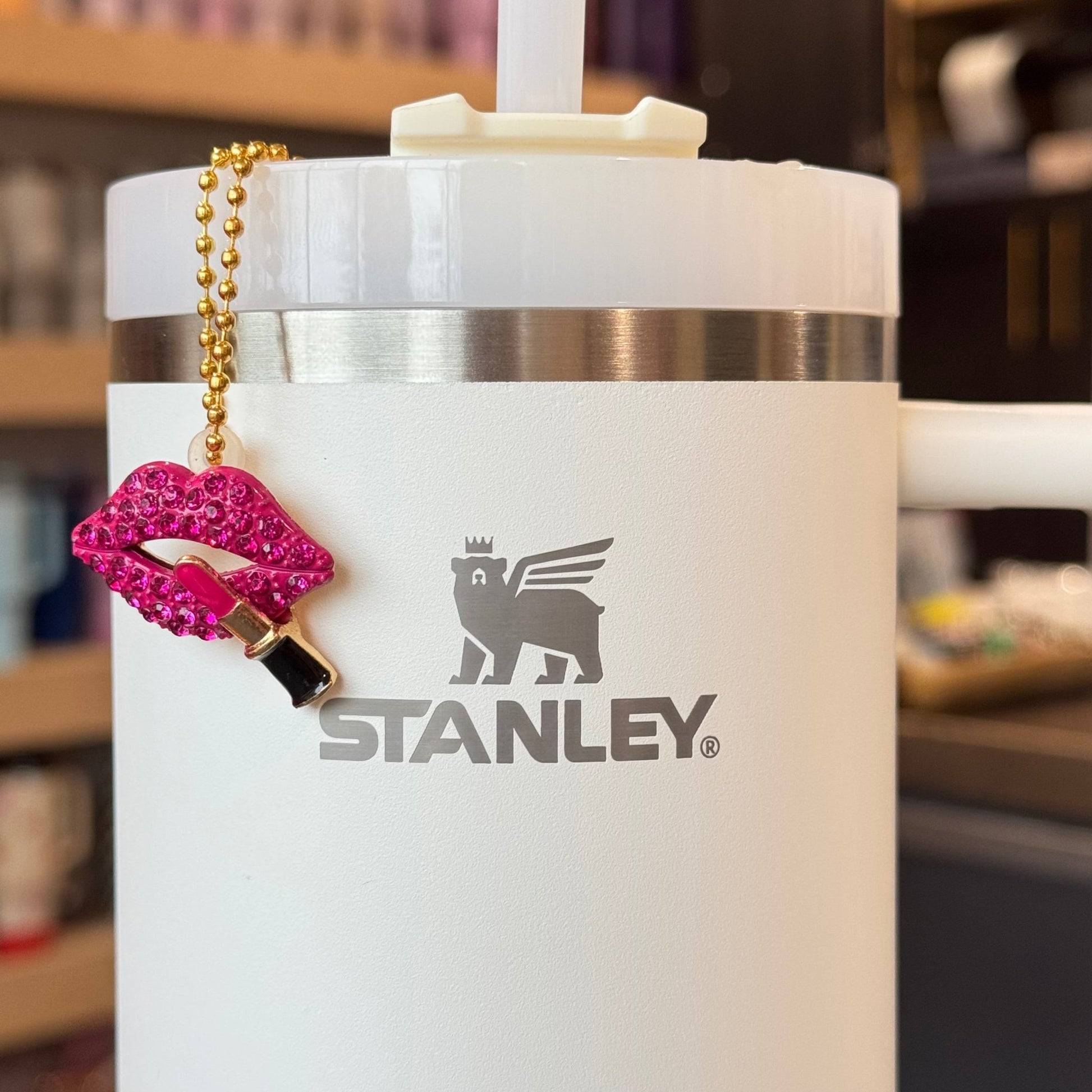 Blingy Lips Charm - Tumbler Handle Charm - The Nifty Little Finds - Charm - The Nifty Little Finds