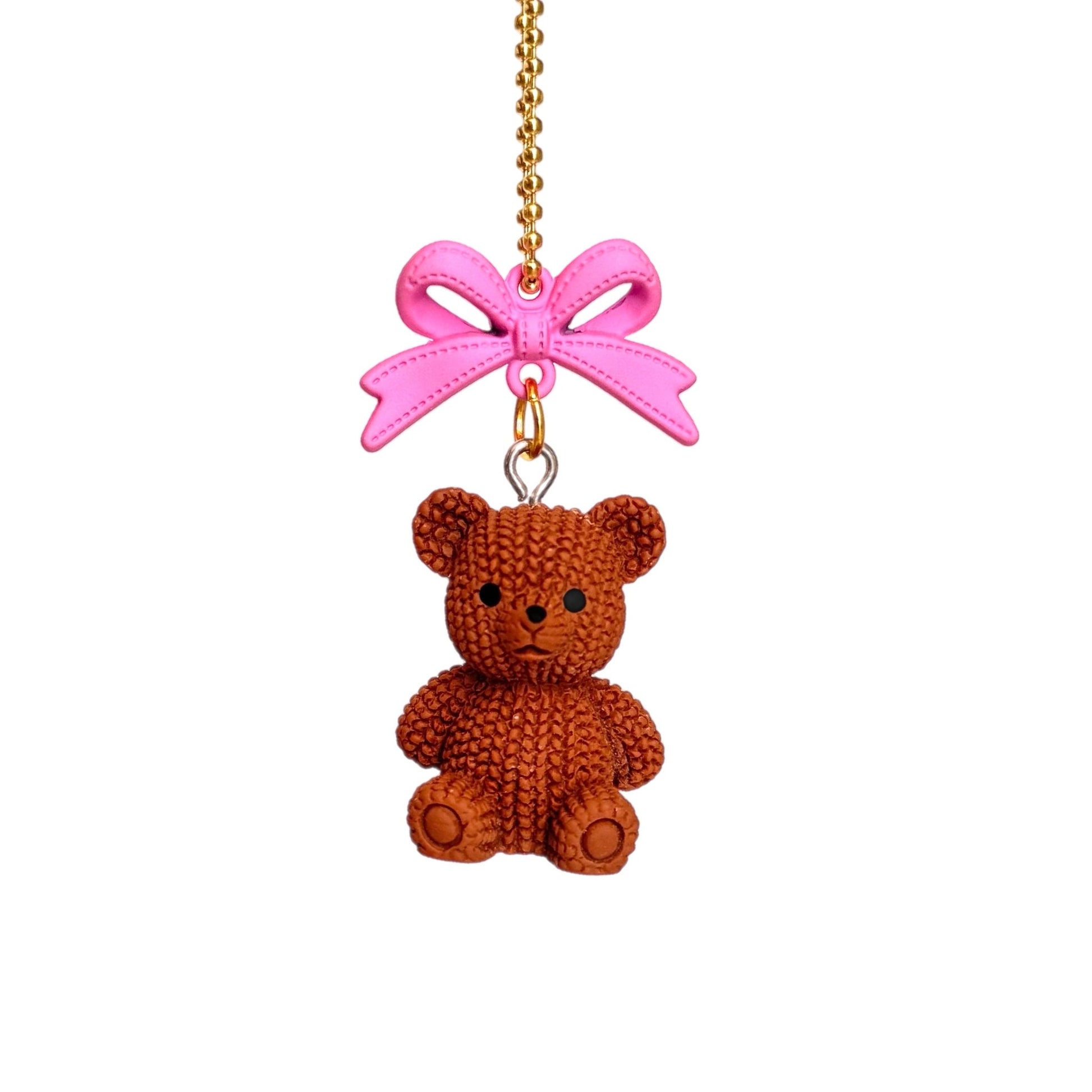 Coquette Teddy Bear Charm - Tumbler Handle Charm - The Nifty Little Finds - Charm - The Nifty Little Finds