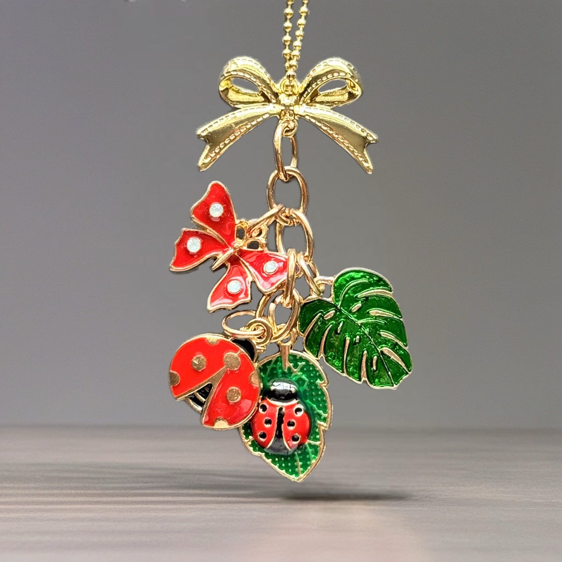 Butterfly & Ladybugs Charm - Tumbler Handle Charm - The Nifty Little Finds - Charm - The Nifty Little Finds