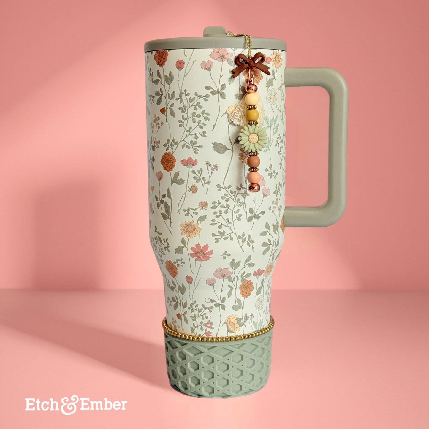 Autumn Bloom Charm - Tumbler Handle Charm - The Nifty Little Finds - Charm - The Nifty Little Finds