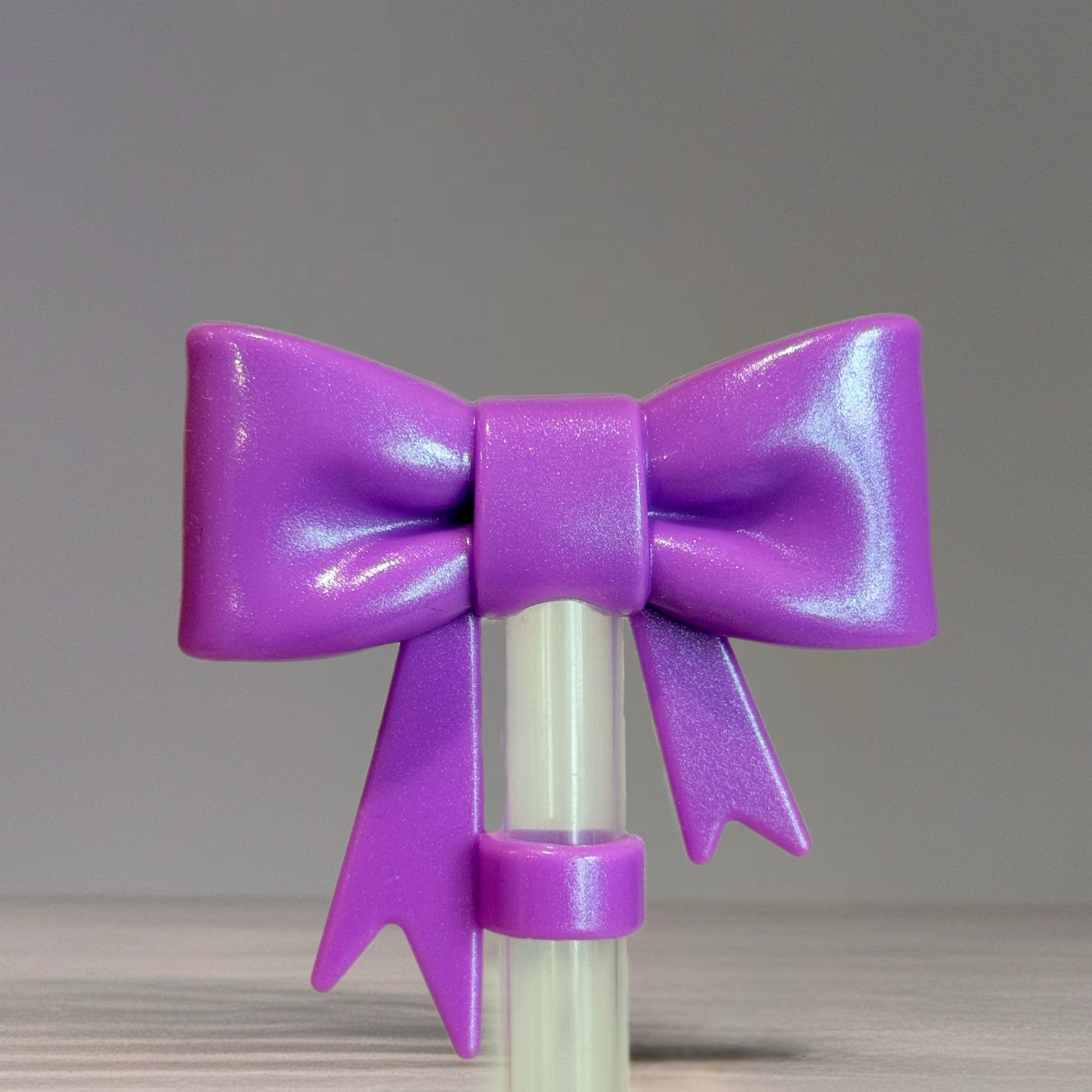 Pulse Purple 3D Bow Straw Topper - The Nifty Little Finds - 3D Bow Straw Topper - The Nifty Little Finds