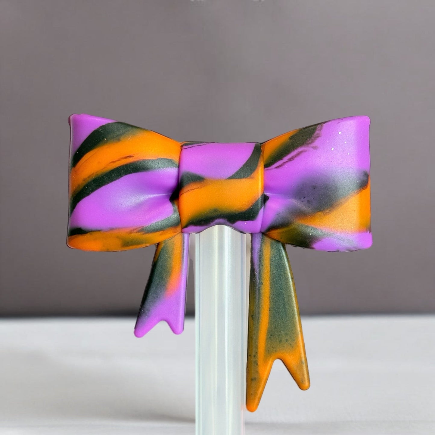Spooky Swirl 3D Bow Straw Topper - The Nifty Little Finds - 3D Bow Straw Topper - The Nifty Little Finds
