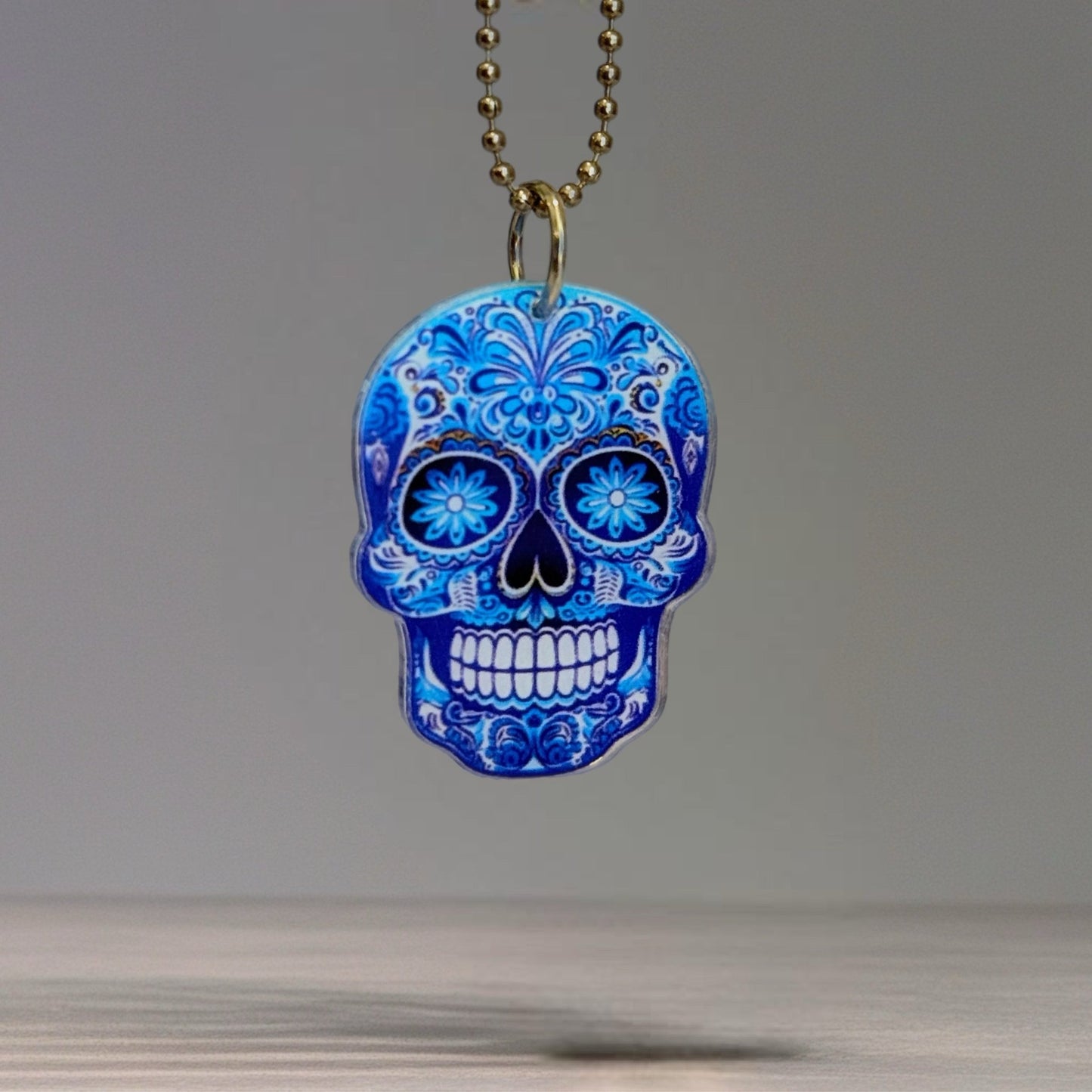 Sugar Skull Skeleton Charm - Tumbler Handle Charm - The Nifty Little Finds - Charm - The Nifty Little Finds