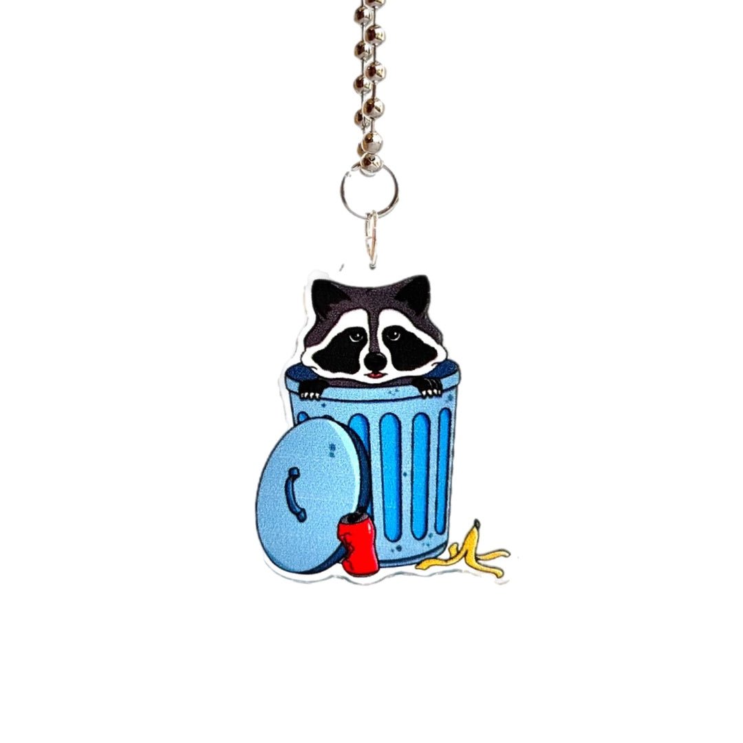 TRASH PANDA Raccoon Charm - Tumbler Handle Charm - The Nifty Little Finds - Charm - The Nifty Little Finds