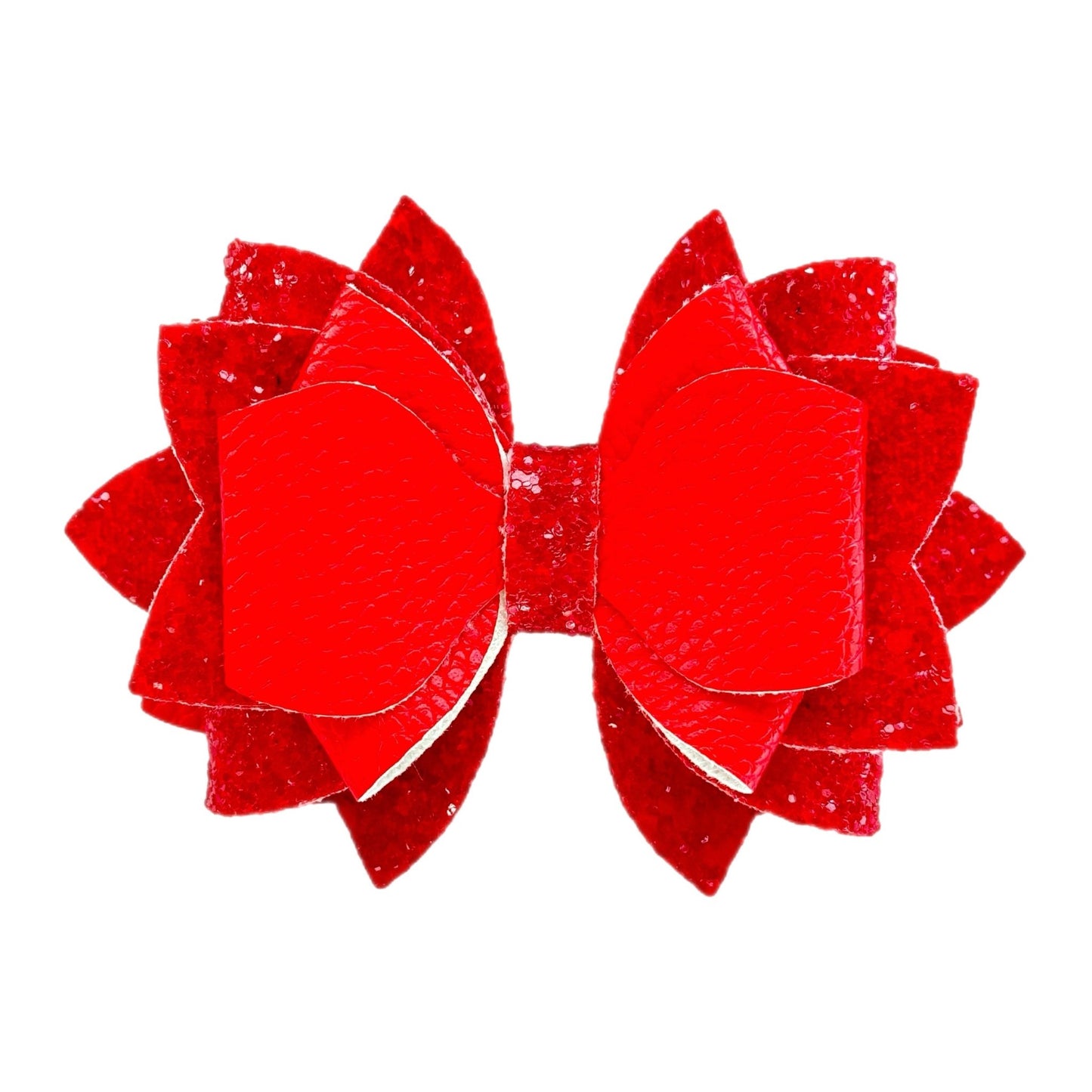 Merry & Bright Red Glitter Tumbler Bow - The Nifty Little Finds - Bow - The Nifty Little Finds