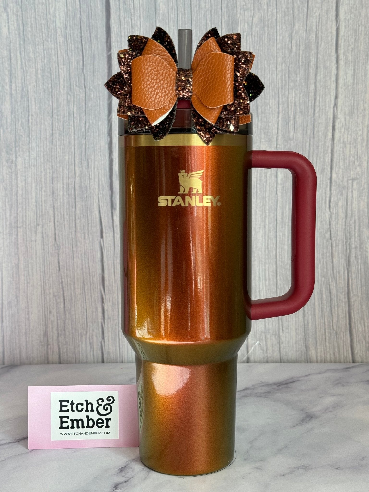 Camel Glitter Tumbler Bow - The Nifty Little Finds - Bow - The Nifty Little Finds