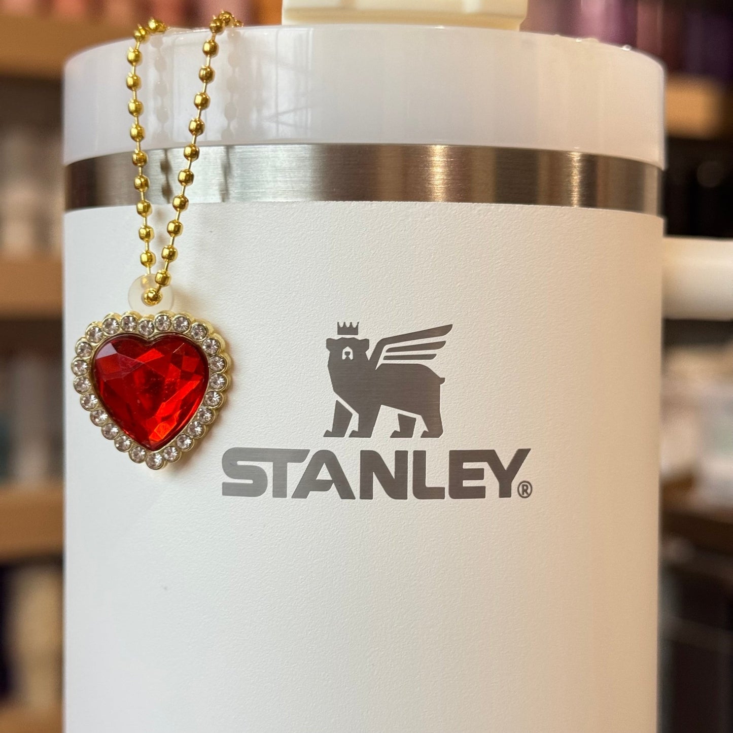 Faceted Heart Charm - Tumbler Handle Charm - The Nifty Little Finds - Charm - The Nifty Little Finds