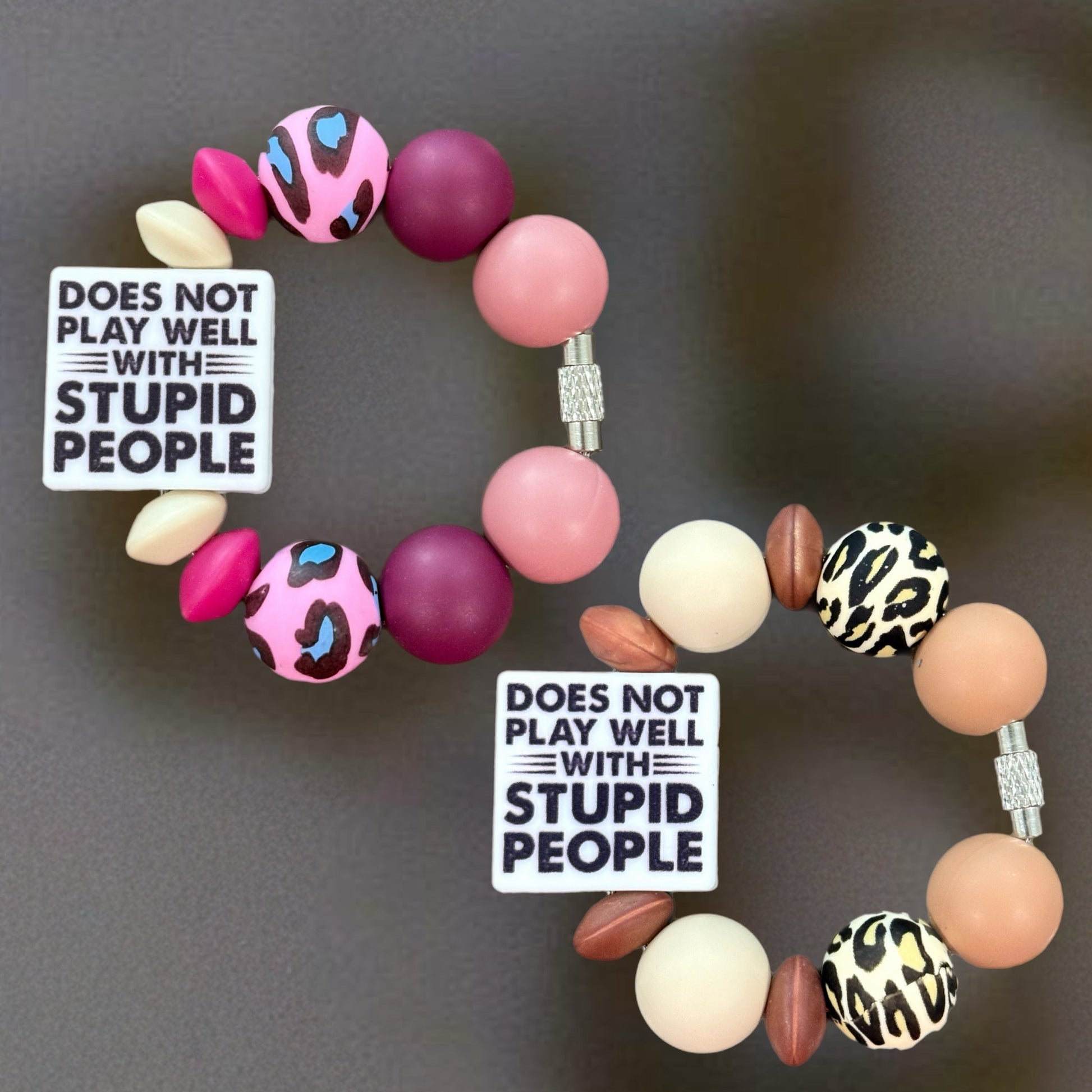 Stupid People Handle Bracelet - Tumbler Handle Charm - The Nifty Little Finds - Charm - The Nifty Little Finds