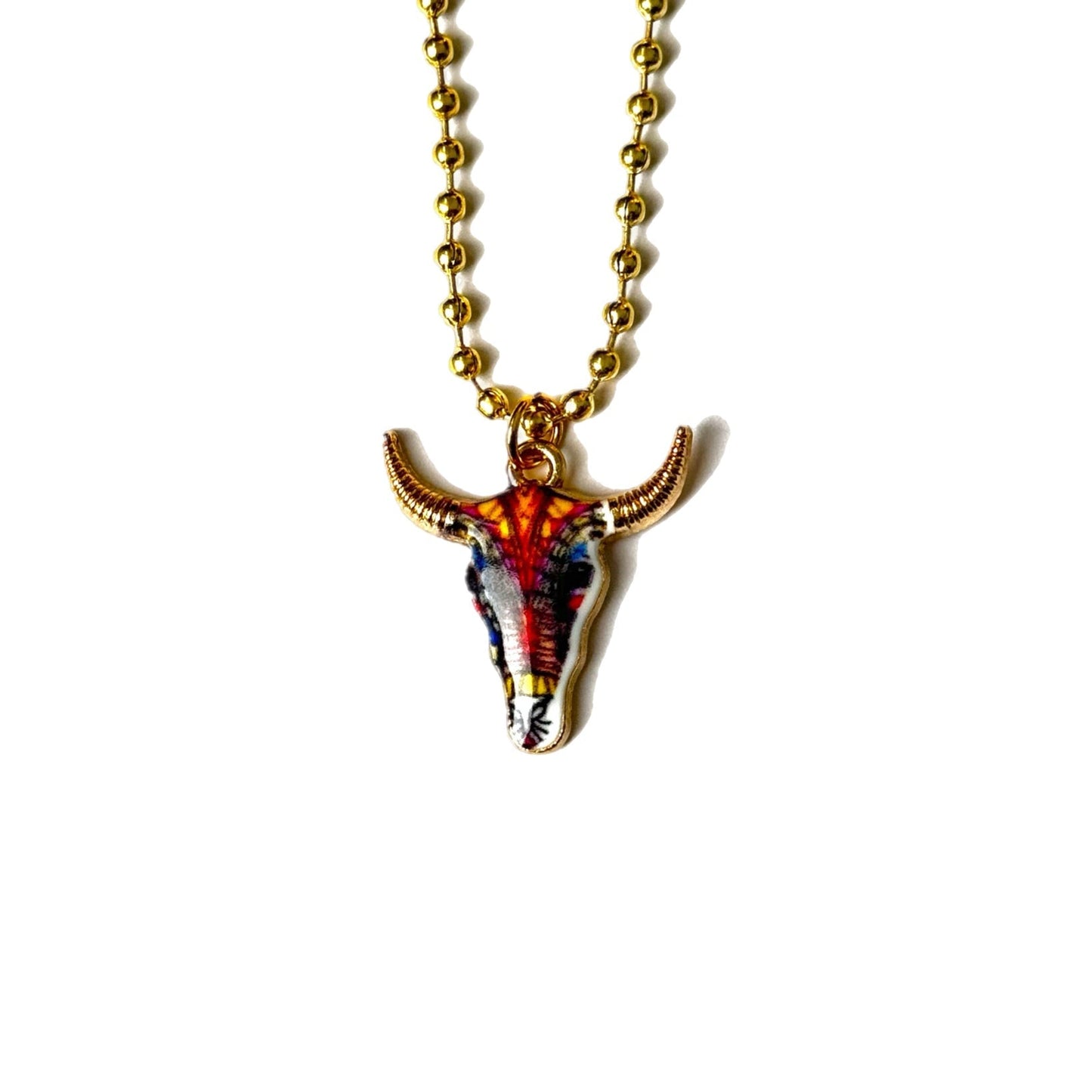 Cow Skull Charm - Tumbler Handle Charm - The Nifty Little Finds - Charm - The Nifty Little Finds