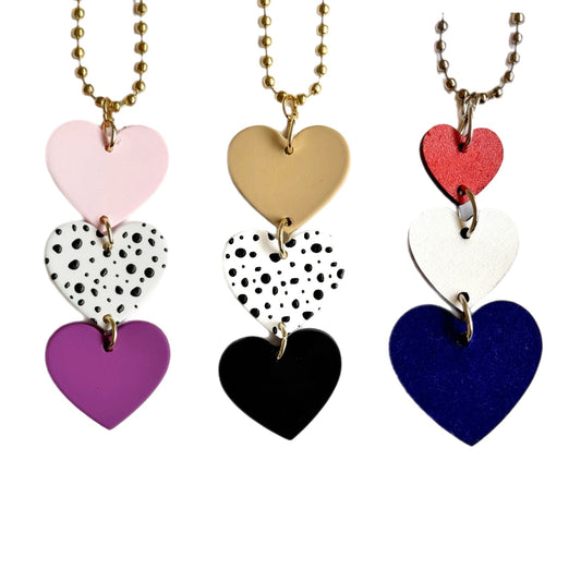 Triple Heart Charm - Tumbler Handle Charm - The Nifty Little Finds - Charm - The Nifty Little Finds