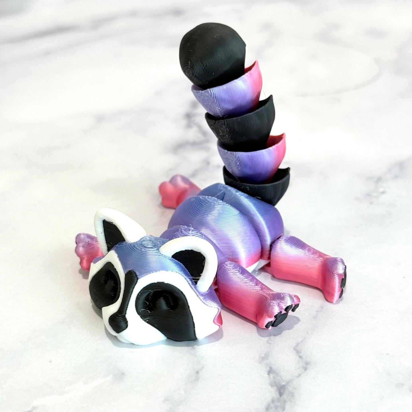 Colorful TRASH PANDA ‘Ricky’ Raccoon 3D Deluxe Charm - Tumbler Handle Charm - The Nifty Little Finds - Charm - The Nifty Little Finds