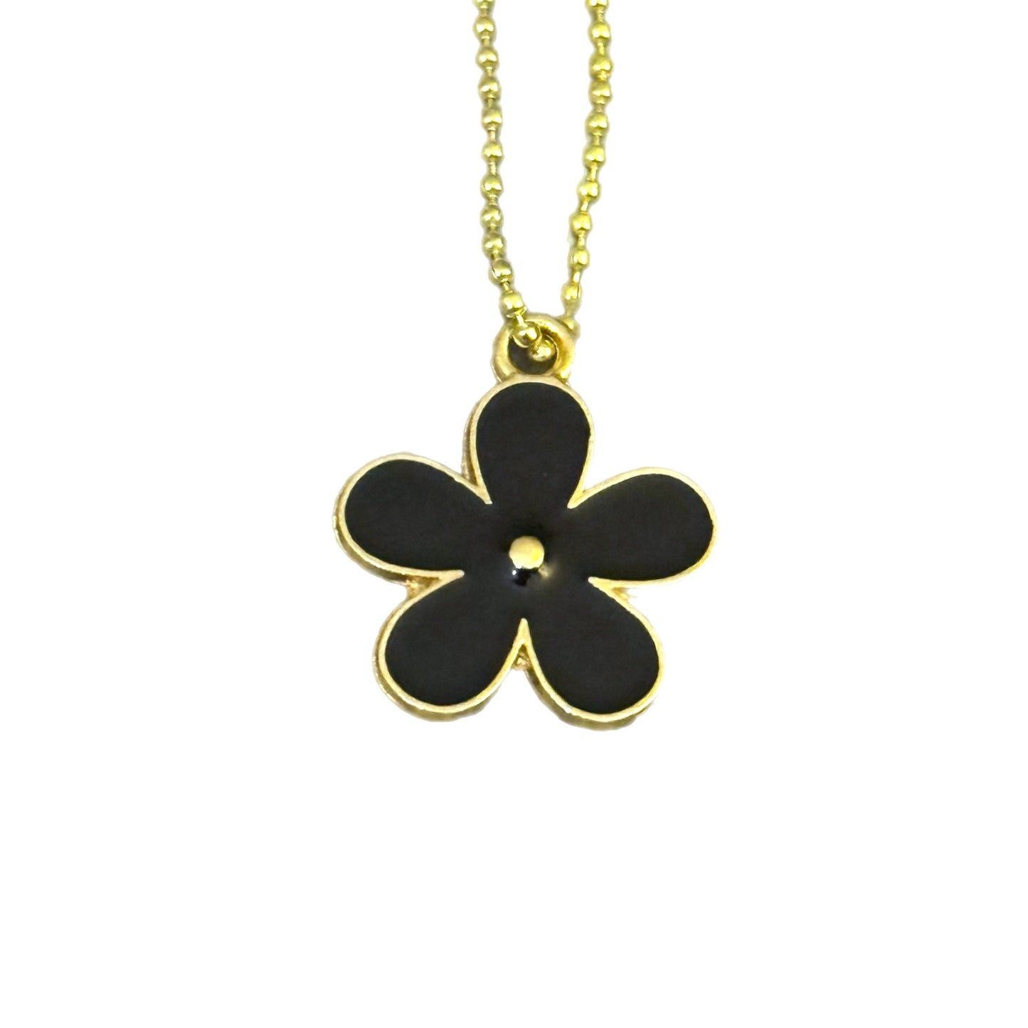 Black Daisy Charm - Tumbler Handle Charm - The Nifty Little Finds - Charm - The Nifty Little Finds