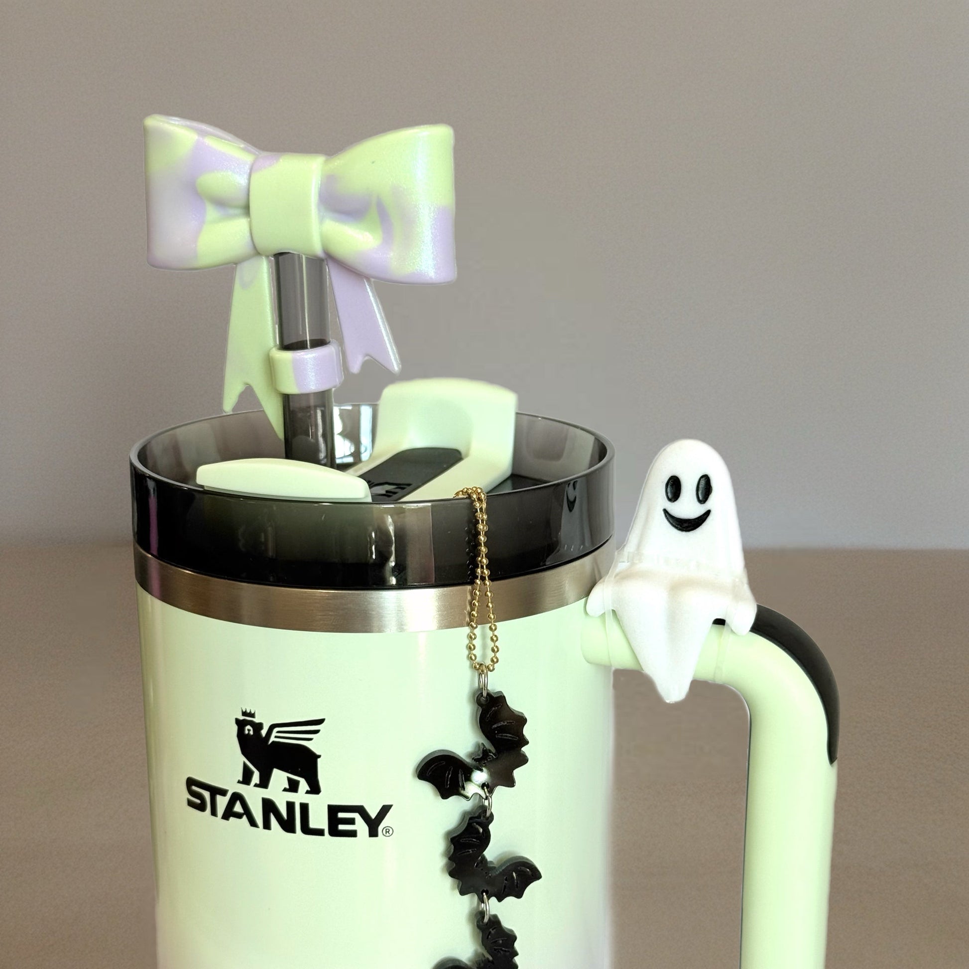 Sitting Ghost Charm - Tumbler Handle Charm - The Nifty Little Finds - Charm - The Nifty Little Finds