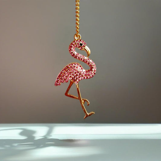 Bling Flamingo Charm - Tumbler Handle Charm - The Nifty Little Finds - Charm - The Nifty Little Finds