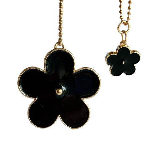BLACK DAISY Charm - Tumbler Handle Charm - The Nifty Little Finds - Charm - The Nifty Little Finds