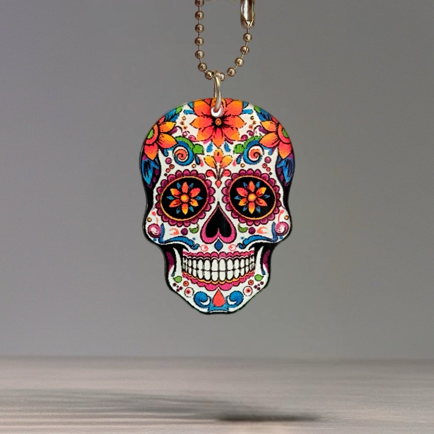 Sugar Skull Skeleton Charm - Tumbler Handle Charm - The Nifty Little Finds - Charm - The Nifty Little Finds