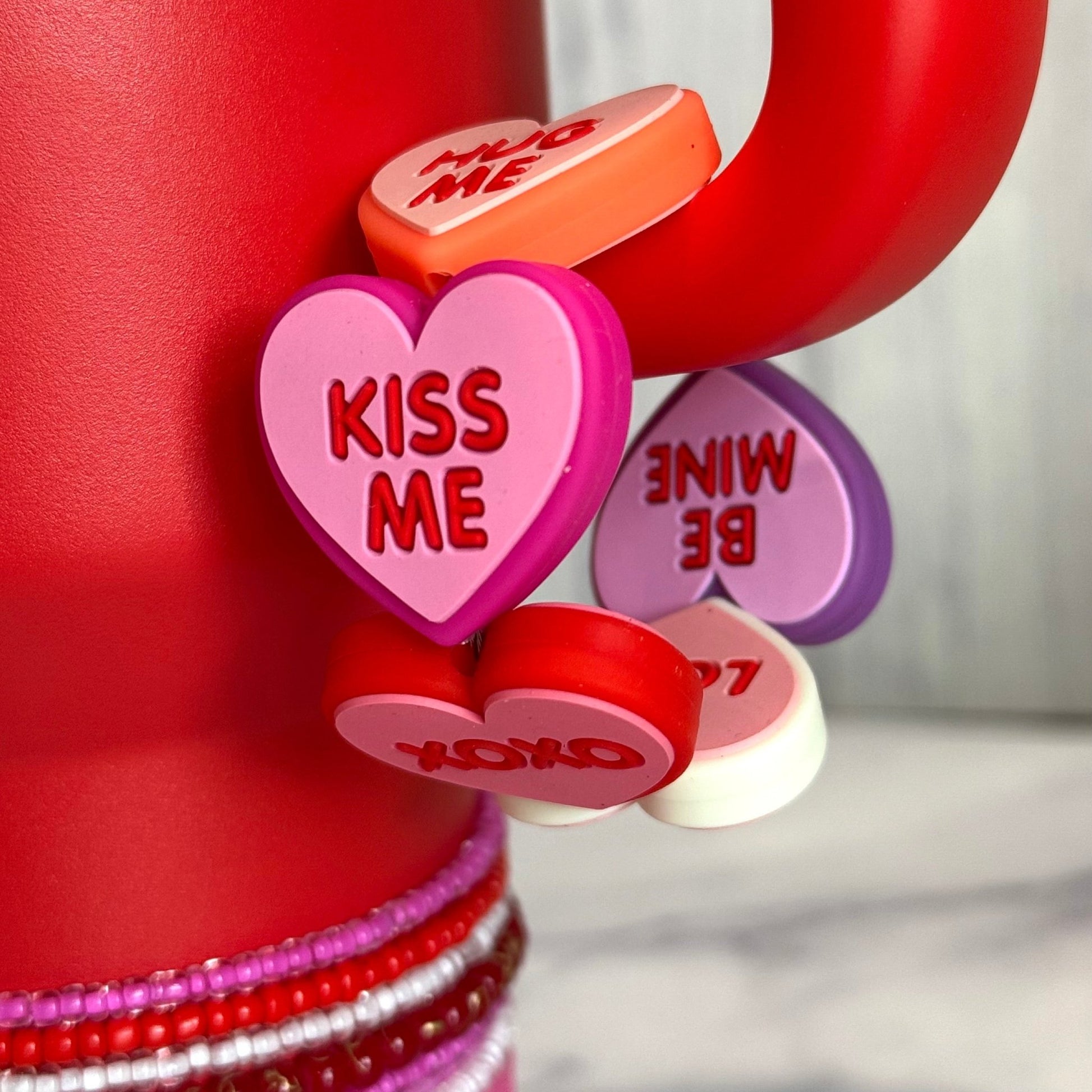 Conversation Heart Tumbler Bracelet - Tumbler Handle Charm - The Nifty Little Finds - Charm - The Nifty Little Finds