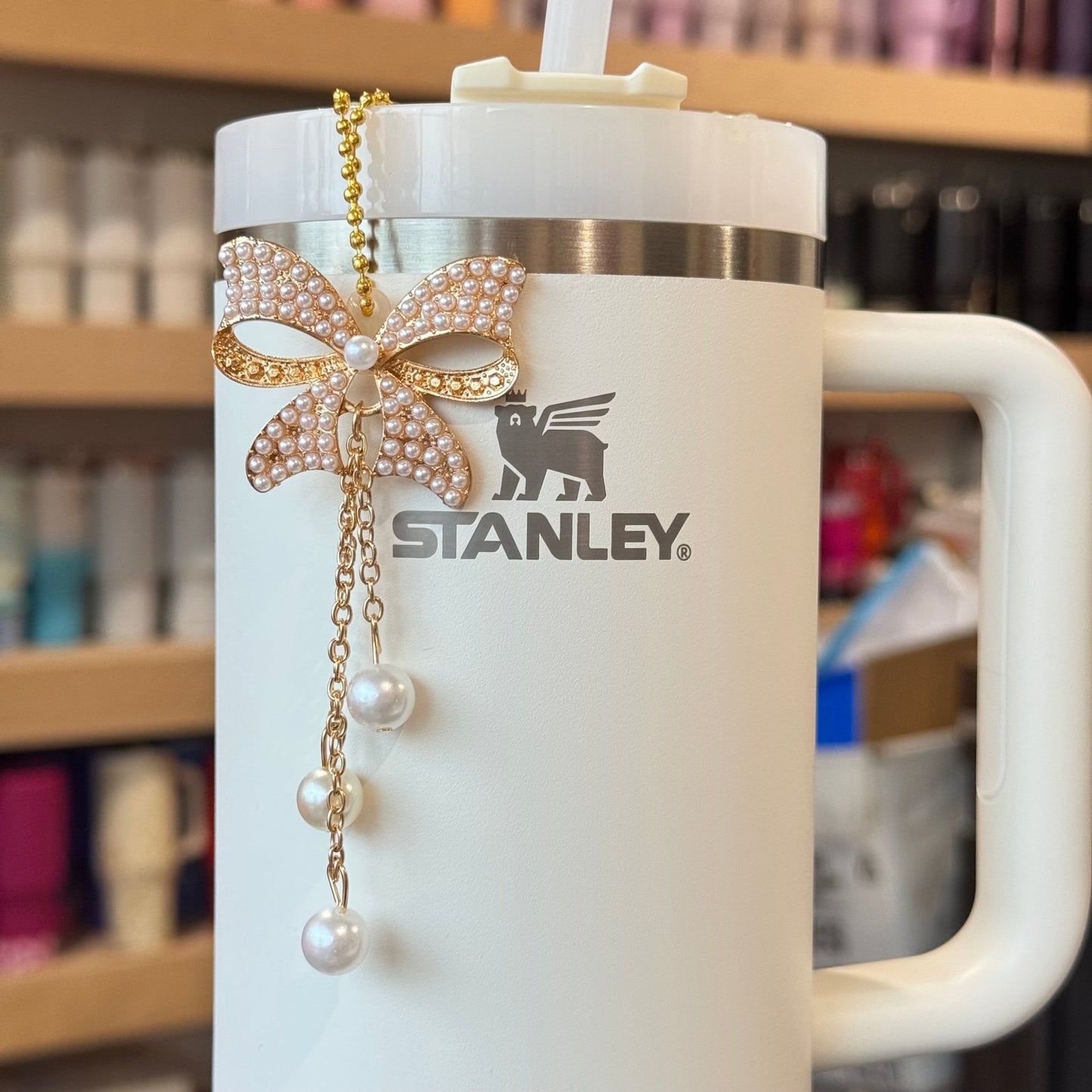Deluxe Bling Bow Charm - Tumbler Handle Charm - The Nifty Little Finds - Charm - The Nifty Little Finds