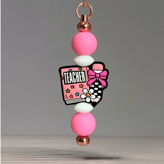 Trendy Teacher Bar Charm - Tumbler Handle Charm - The Nifty Little Finds - Charm - The Nifty Little Finds