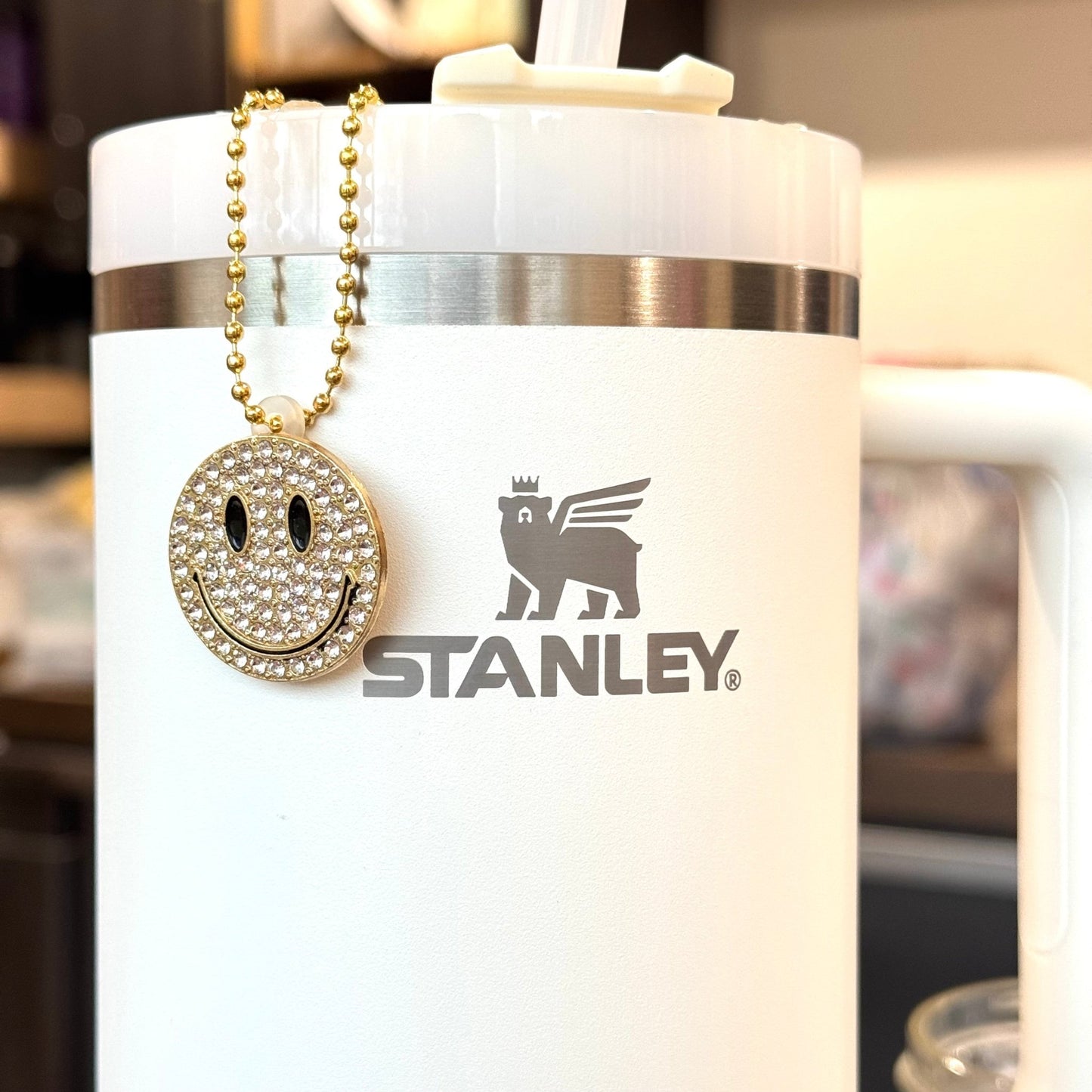 Be Happy Charm - Tumbler Handle Charm - The Nifty Little Finds - Charm - The Nifty Little Finds