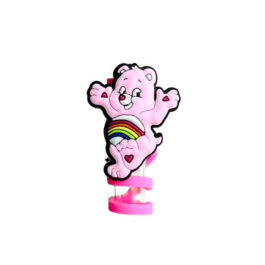 Pink Bear Straw Topper - The Nifty Little Finds - The Nifty Little Finds