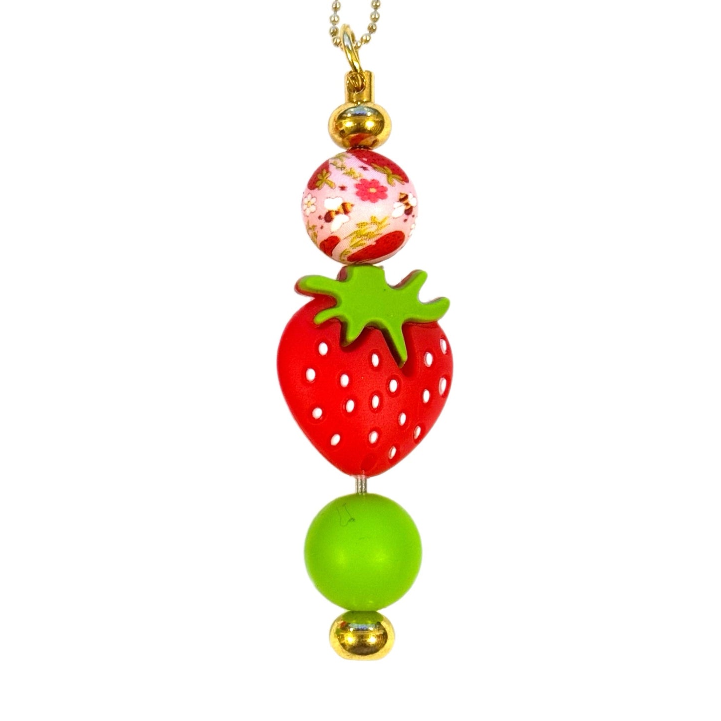 Strawberry Bar Charm - Tumbler Handle Charm - The Nifty Little Finds - Charm - The Nifty Little Finds