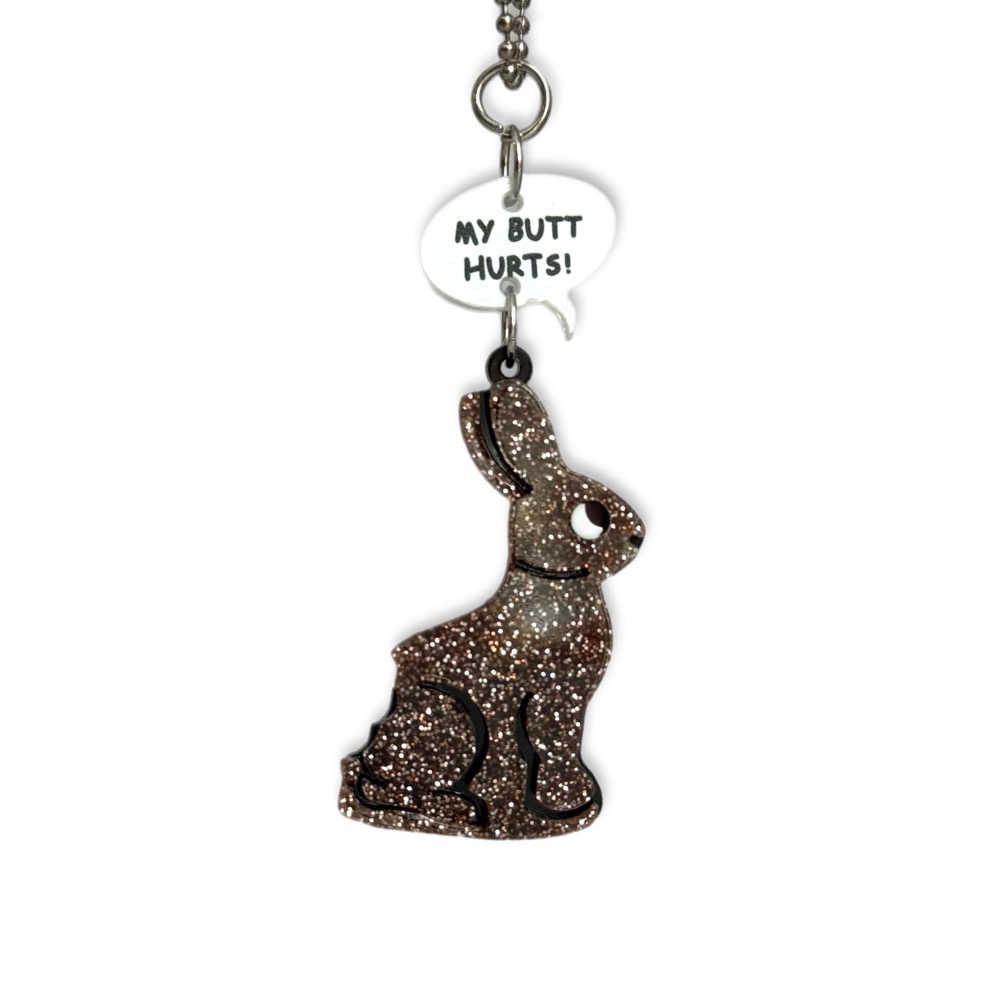 Chocolate Bunny Charms - Tumbler Handle Charm - The Nifty Little Finds - Charm - The Nifty Little Finds