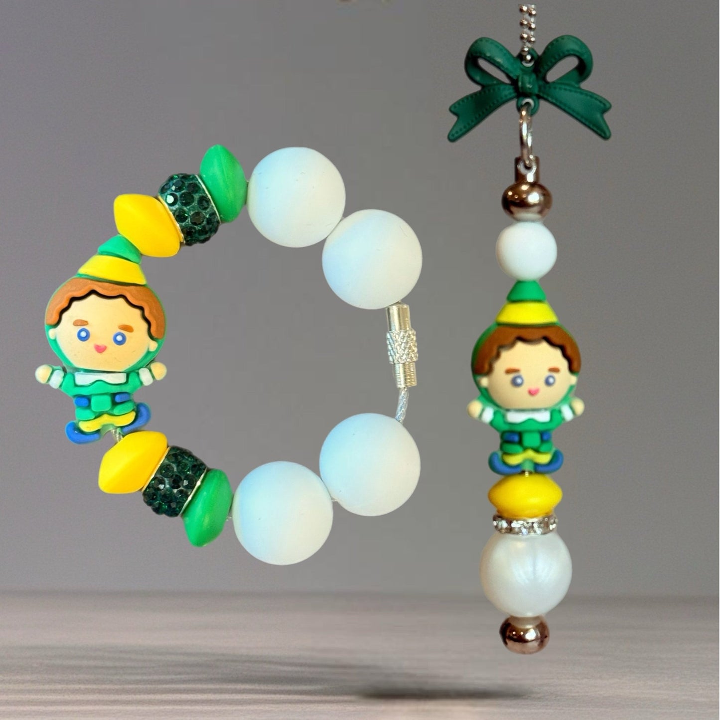 “Christmas is my Favorite” Elf Charm - Tumbler Handle Charm - The Nifty Little Finds - Charm - The Nifty Little Finds