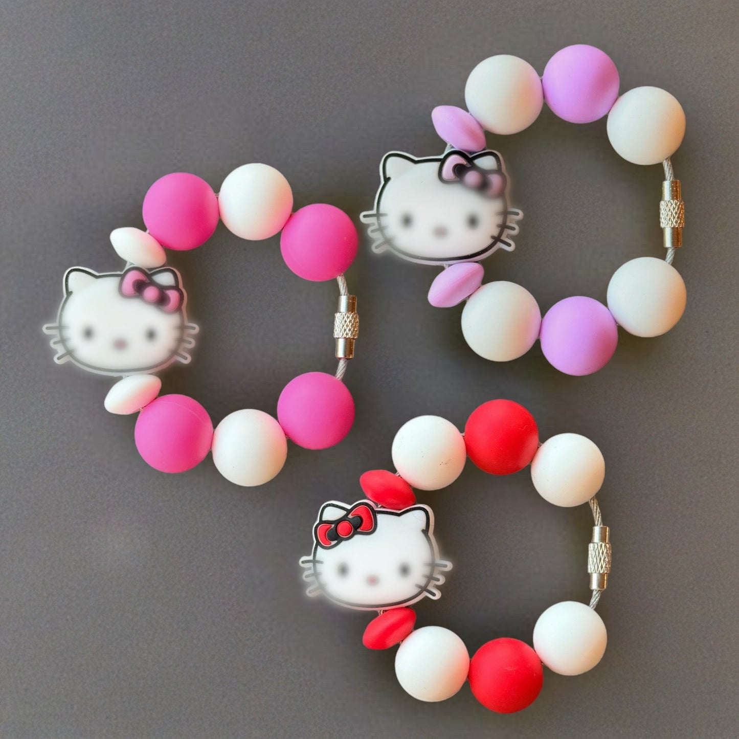 Cute Kitty Bracelets - Tumbler Handle Charm - The Nifty Little Finds - Charm - The Nifty Little Finds