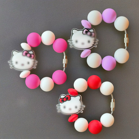 Cute Kitty Bracelets - Tumbler Handle Charm - The Nifty Little Finds - Charm - The Nifty Little Finds