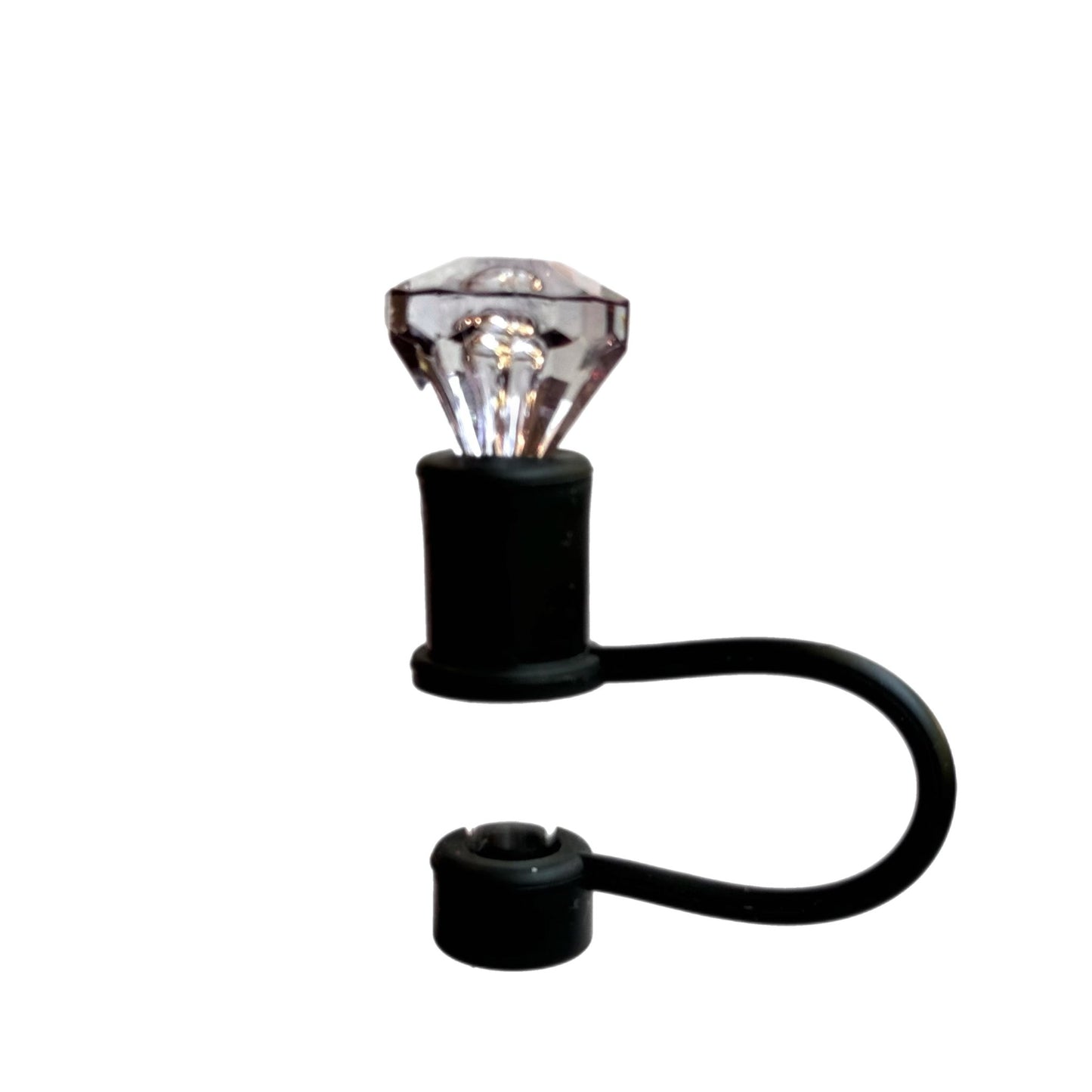 DIAMOND Straw Topper Black Base - The Nifty Little Finds - Deluxe Straw Topper - The Nifty Little Finds