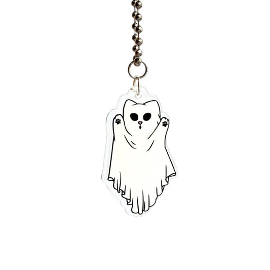BOO KITTY Charm - Tumbler Handle Charm - The Nifty Little Finds - Charm - The Nifty Little Finds