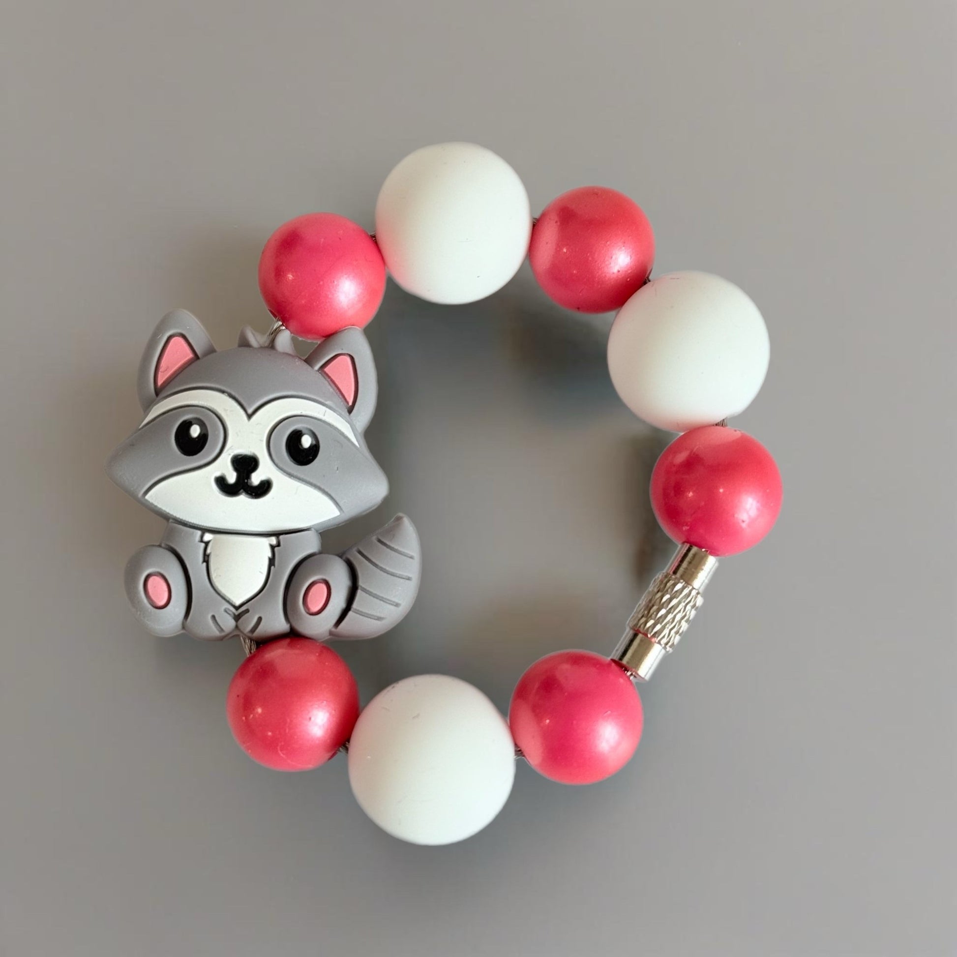 Cutie Raccoon Bracelet - Tumbler Handle Charm - The Nifty Little Finds - Charm - The Nifty Little Finds