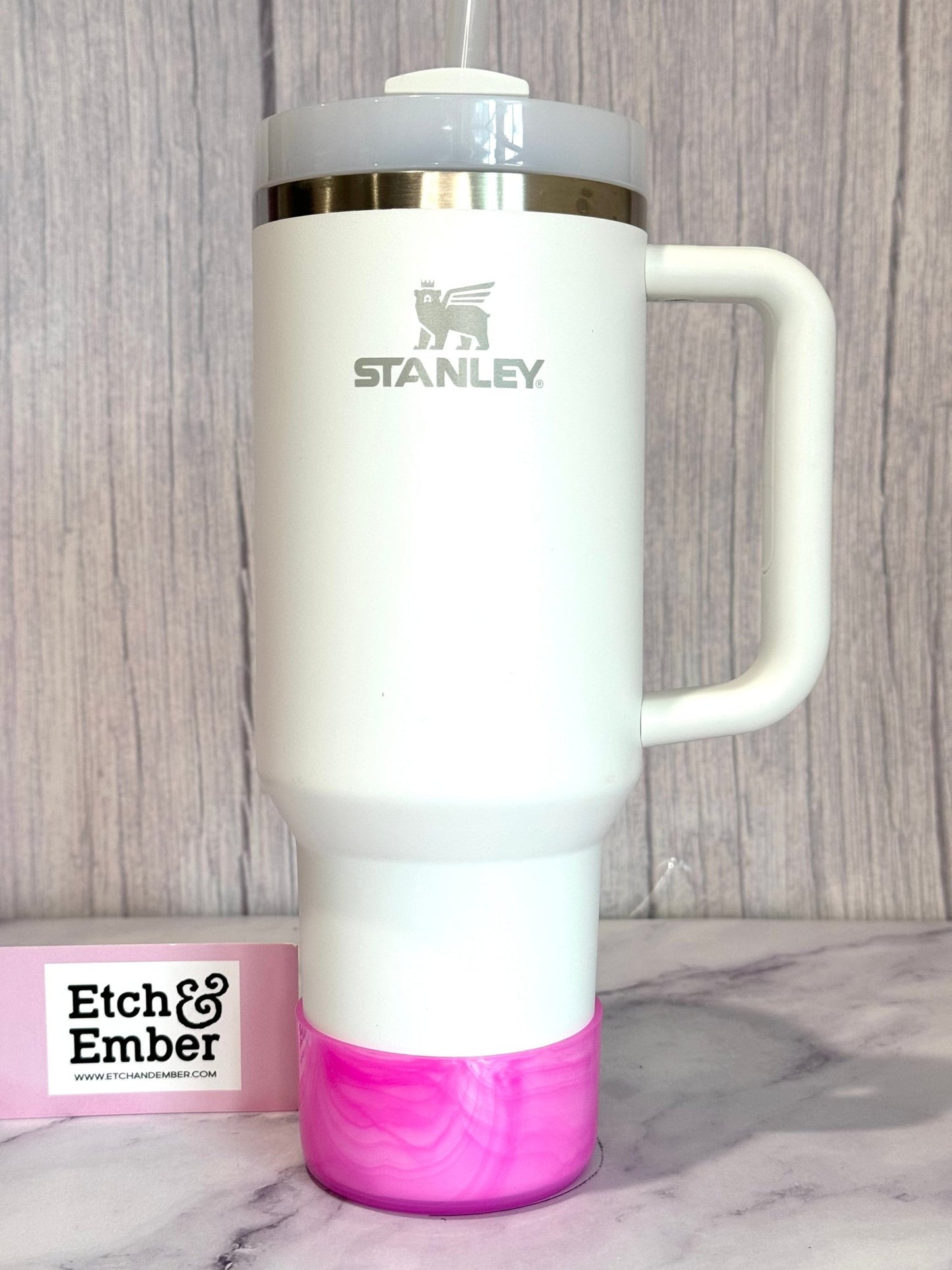 Clear Marble Tinted Hot Pink Boot - The Nifty Little Finds - Boot - The Nifty Little Finds