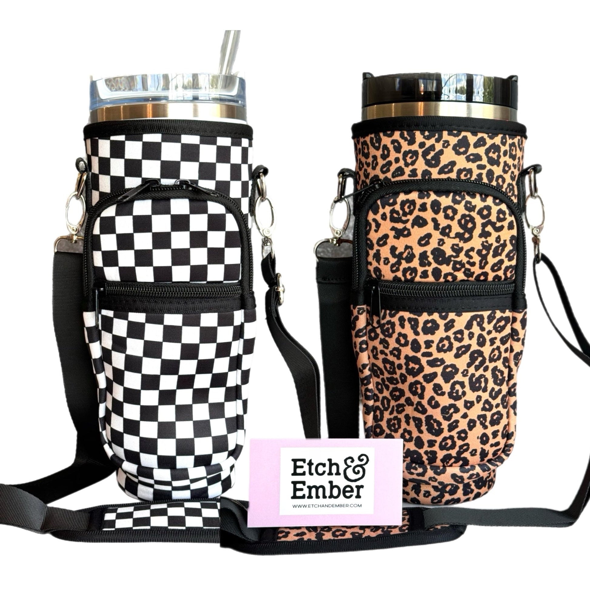Protective Tumbler Sleeve with Sling-Neoprene - The Nifty Little Finds - The Nifty Little Finds