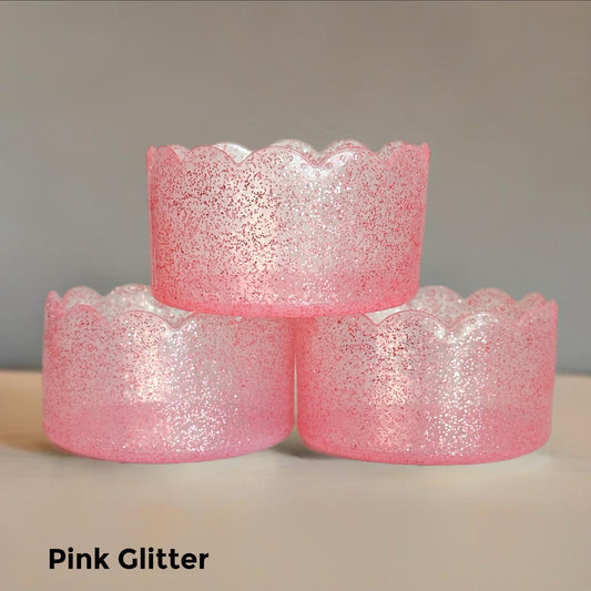 Pink Glitter Scalloped Boot - The Nifty Little Finds - Boot - The Nifty Little Finds