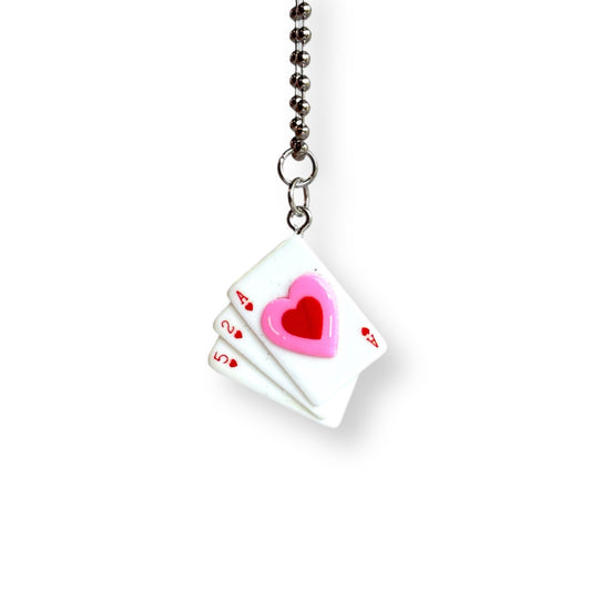 HEART CARDS Charm - Tumbler Handle Charm - The Nifty Little Finds - Charm - The Nifty Little Finds
