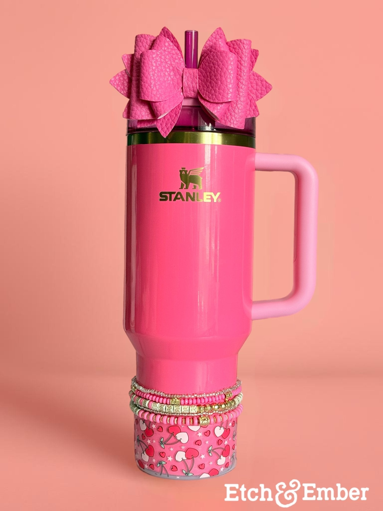 Clear Cherry Love Boot Red pink - The Nifty Little Finds - Boot - The Nifty Little Finds