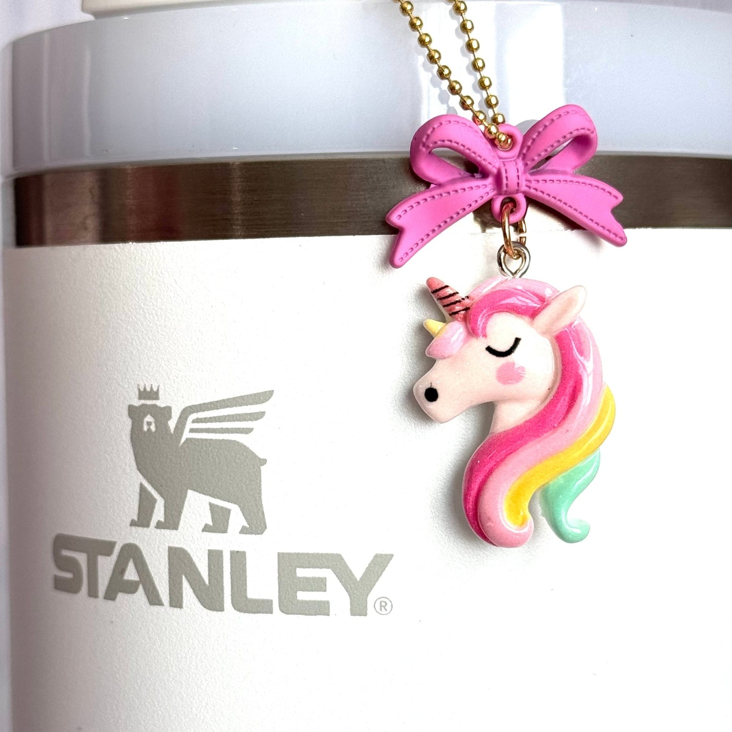 Coquette UNICORN Charm - Tumbler Handle Charm - The Nifty Little Finds - Charm - The Nifty Little Finds
