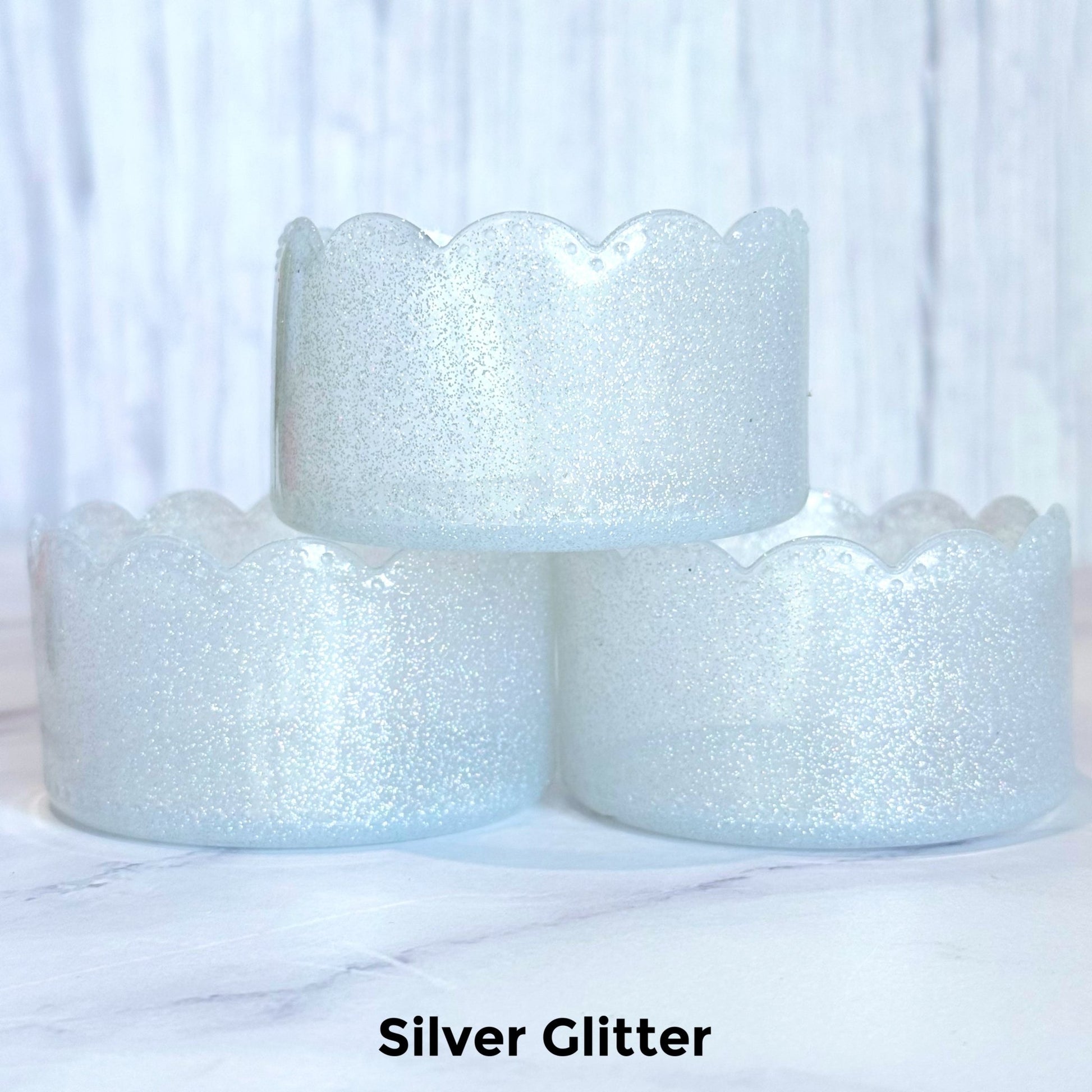 Silver Glitter Scalloped Boot - The Nifty Little Finds - Boot - The Nifty Little Finds