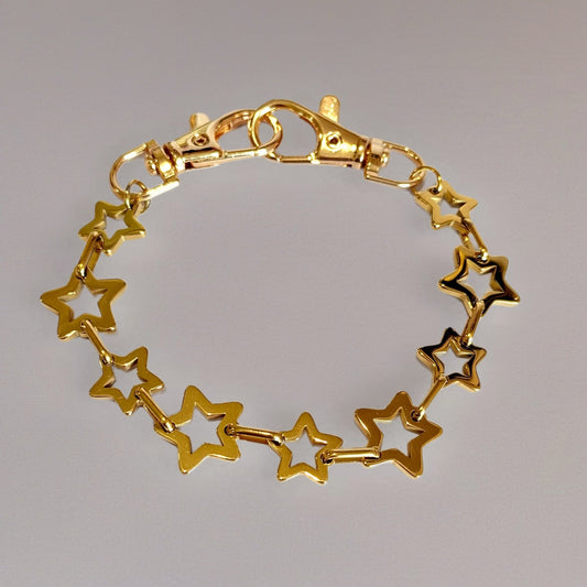 Gold Stars Deluxe Tumbler Charm Necklace - The Nifty Little Finds - Necklace - The Nifty Little Finds