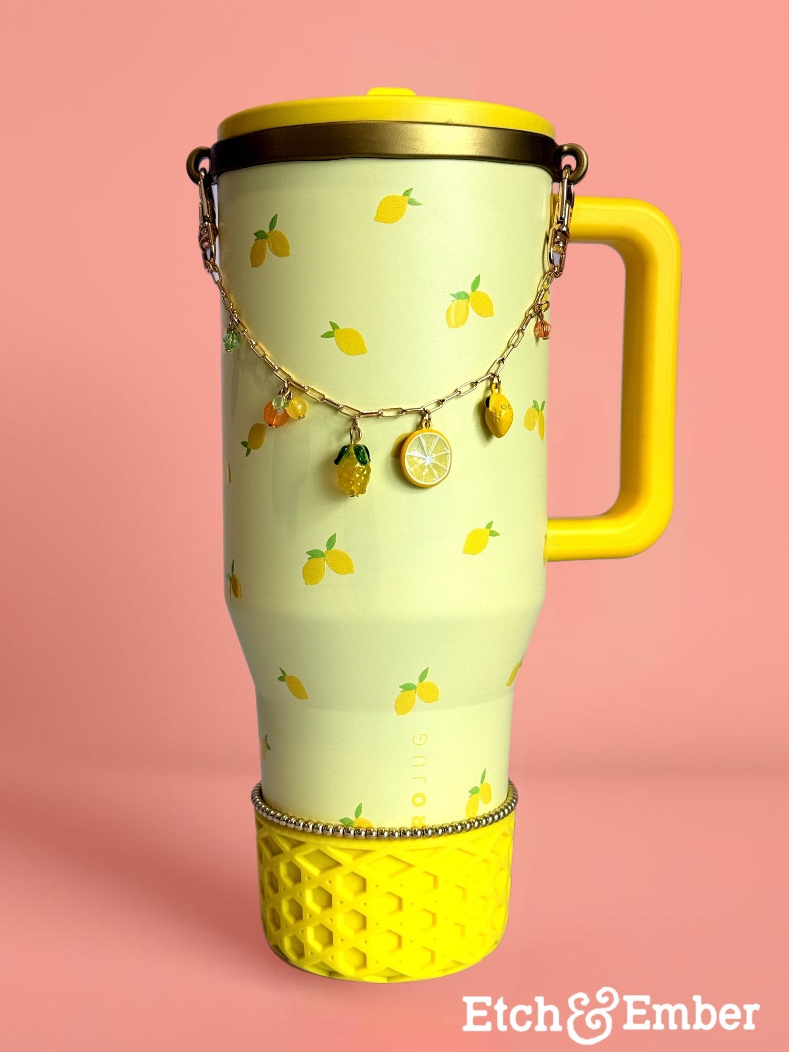 Lemons Deluxe Tumbler Charm Necklace - The Nifty Little Finds - Necklace - The Nifty Little Finds