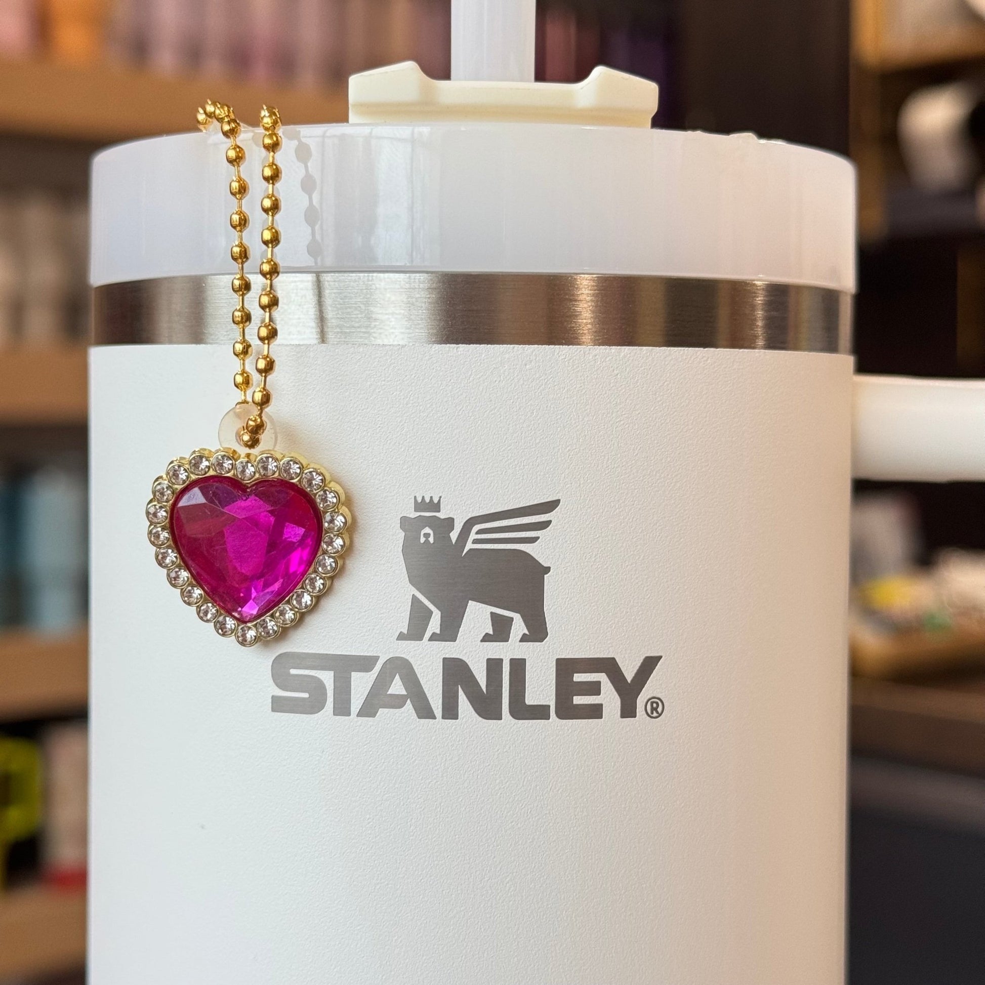 Faceted Heart Charm - Tumbler Handle Charm - The Nifty Little Finds - Charm - The Nifty Little Finds