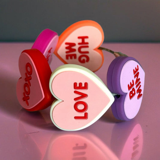 Conversation Heart Tumbler Bracelet - Tumbler Handle Charm - The Nifty Little Finds - Charm - The Nifty Little Finds