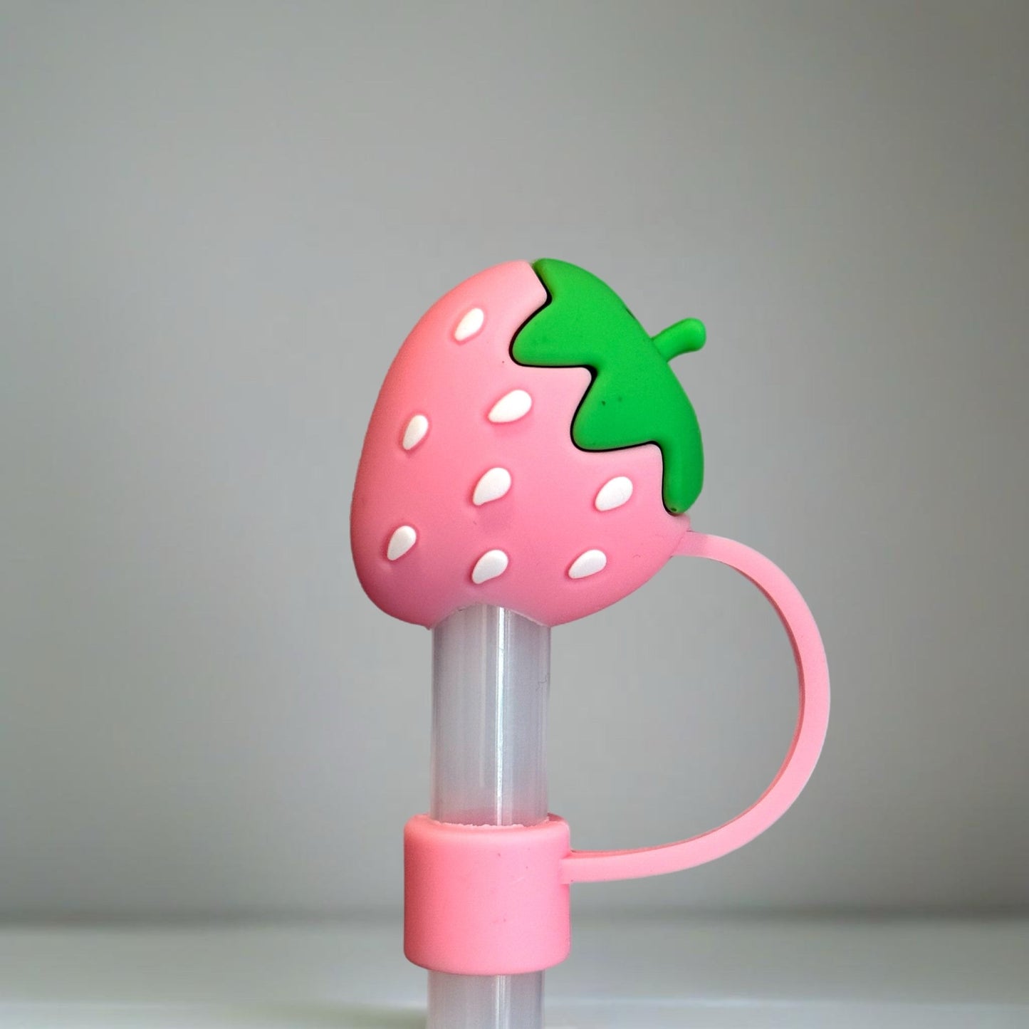 STRAWBERRY Straw Toppers - The Nifty Little Finds - Deluxe Straw Topper - The Nifty Little Finds