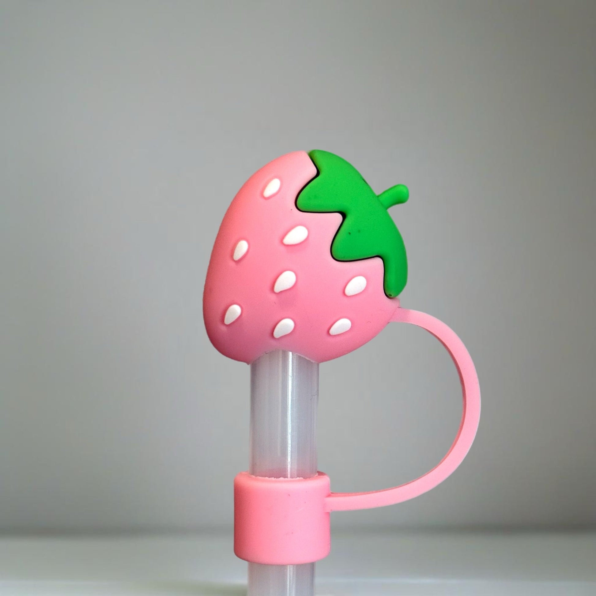 STRAWBERRY Straw Toppers - The Nifty Little Finds - Deluxe Straw Topper - The Nifty Little Finds
