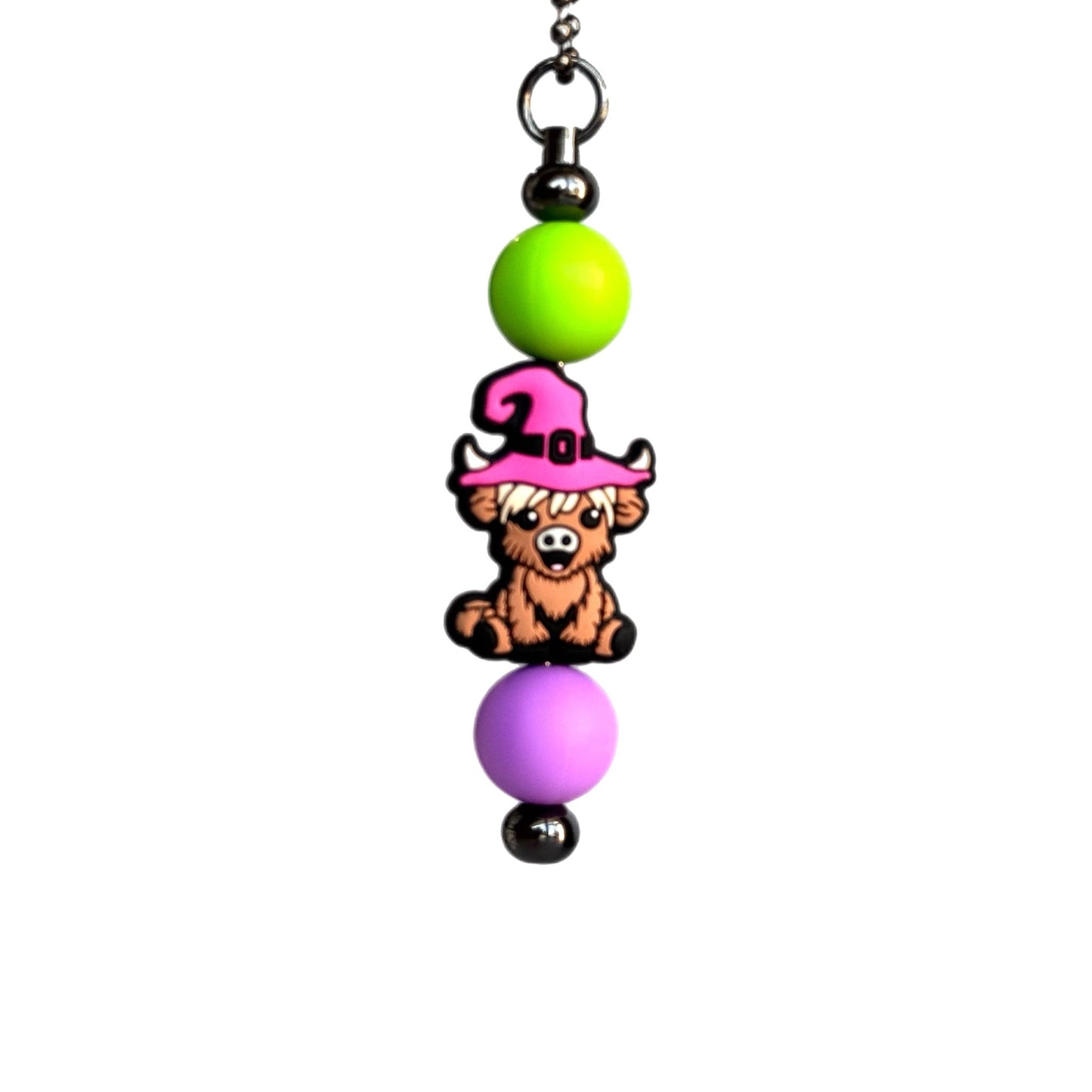 Halloween Highland Cow- Tumbler Handle Charm - The Nifty Little Finds - Charm - The Nifty Little Finds
