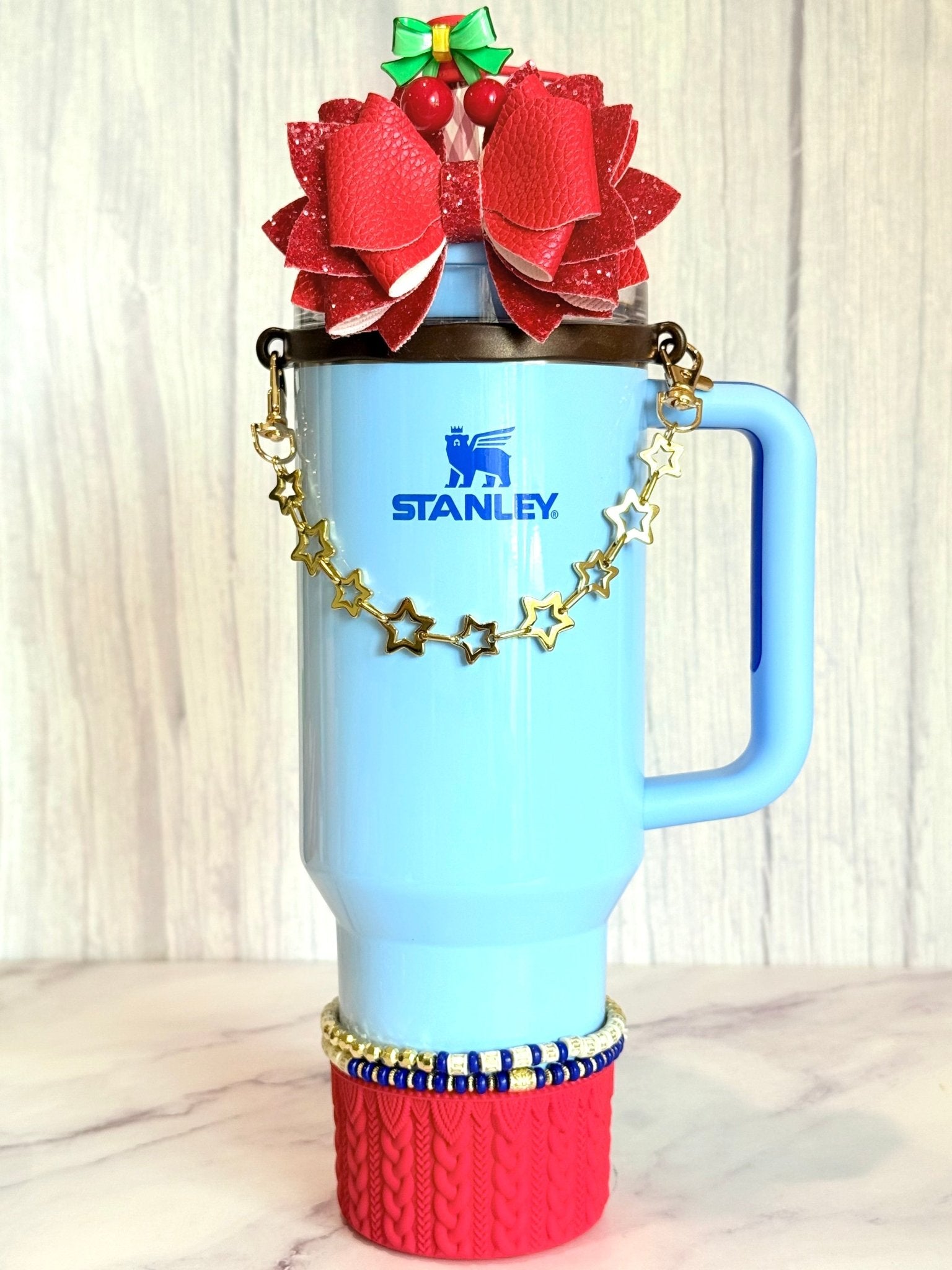 Gold Stars Deluxe Tumbler Charm Necklace - The Nifty Little Finds - Necklace - The Nifty Little Finds